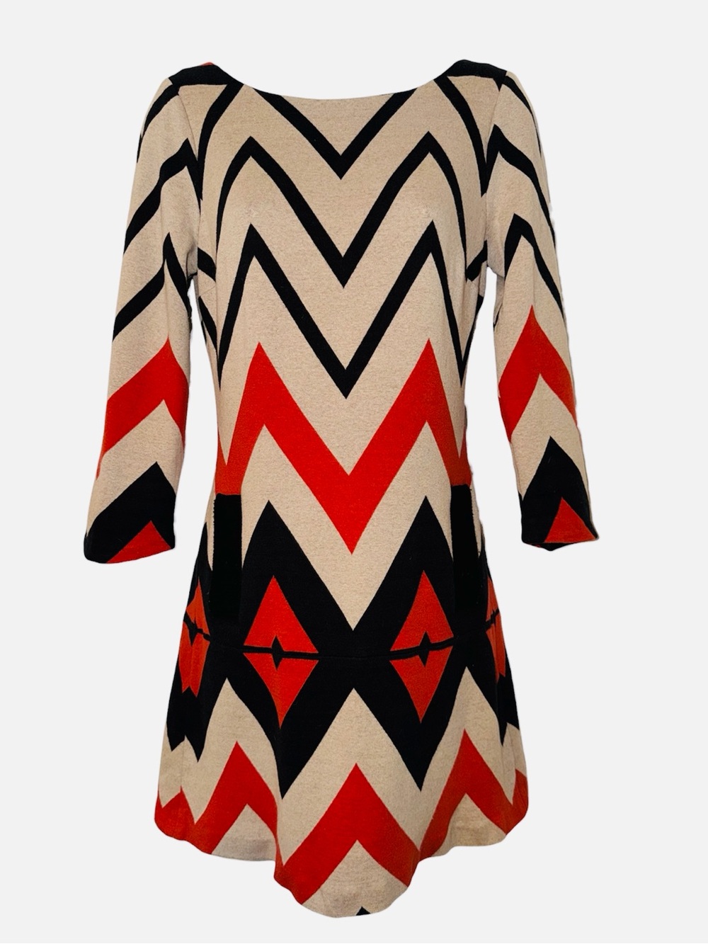 Plenty by Tracy Reese Chevron Zigzag Mini Dress - Size 4